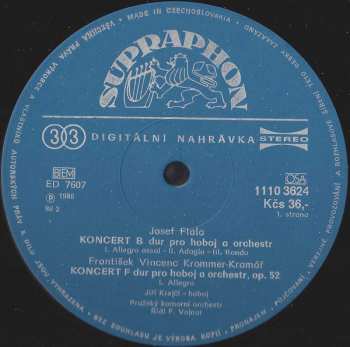 LP Prague Chamber Orchestra: Oboe Concertos