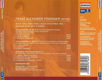 CD Franz Alexander Pössinger: Trio Concertante Op. 36 Nos. 1-2 / Serenata Op. 10 114651