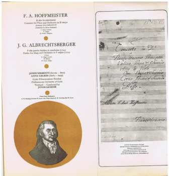 LP Franz Anton Hoffmeister: Flötenkonzert D-Dur • Partita In F 526974