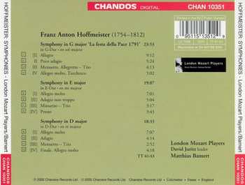 CD Franz Anton Hoffmeister: Symphonies 314624