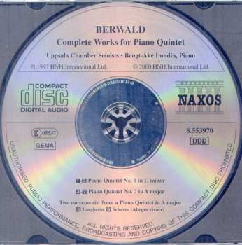 CD Franz Berwald: Piano Quintets (Complete) 453019