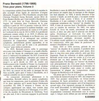 CD Franz Berwald:  Piano Trios Vol. 2 229807