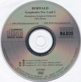 CD Franz Berwald: Symphonies, No. 1 "Sinfonie Sérieuse" No. 2 "Sinfonie Capricieuse" 176494