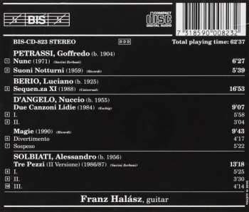 CD Franz Halasz: Canzoni - Italian Music For Guitar 476497