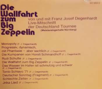 CD Franz Josef Degenhardt: Die Wallfahrt Zum Big Zeppelin 229875