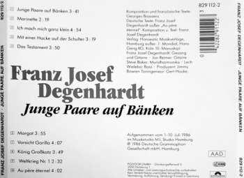 CD Franz Josef Degenhardt: Junge Paare Auf Bänken (Franz Josef Degenhardt Singt Georges Brassens) 277361