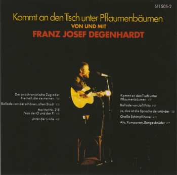 CD Franz Josef Degenhardt: Kommt  An Den Tisch Unter Pflaumenbäumen 149601
