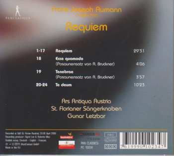 CD Franz Joseph Aumann: Requiem 326776