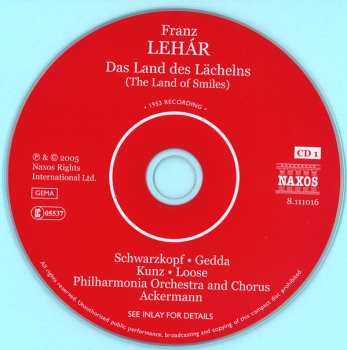 2CD Franz Lehár: Das Land Des Lächelns 533742