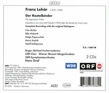 2CD Franz Lehár: Der Rastelbinder 111142