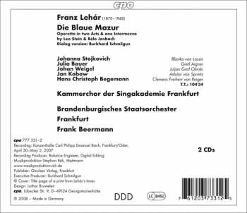 2CD Franz Lehár: Die Blaue Mazur 257193