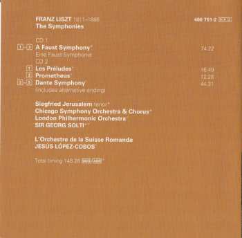 2CD Franz Liszt: A Faust Symphony - Dante Symphony -  Les Préludes • Prometheus 426809