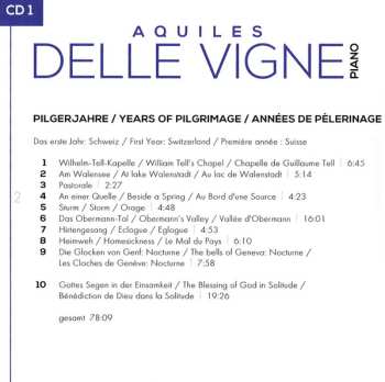 4CD Franz Liszt: Années De Pèlerinage 475708