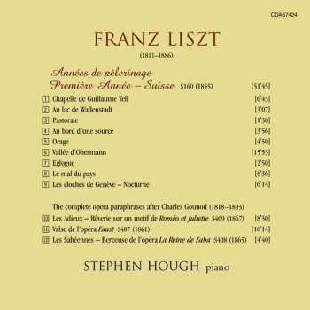 CD Franz Liszt: Années De Pèlerinage - Suisse 343350