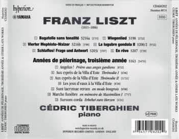 CD Franz Liszt: Années De Pèlerinage, Troisième Année & Other Late Piano Works 456444