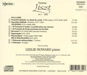 CD Franz Liszt: Ballades, Legends and Polonaises 301352