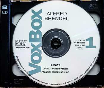 2CD Franz Liszt: Brendel plays Liszt (Volume Two) 314045