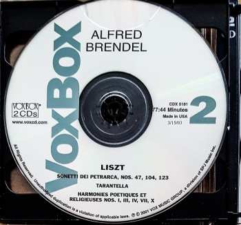 2CD Franz Liszt: Brendel plays Liszt (Volume Two) 314045