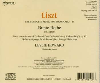 CD Franz Liszt: Bunte Reihe, S. 484 339785