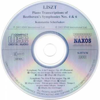 CD Franz Liszt: Complete Piano Music • Volume 19 - Symphonies Nos. 4 & 6 Pastoral (Piano Transcriptions) 329823