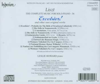 CD Franz Liszt: Excelsior! – And Other Rare – Original Works 328203