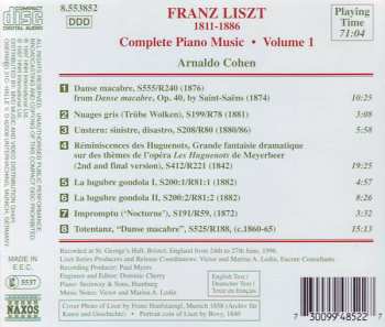 CD Franz Liszt: Grande Fantaisie Sur “Les Huguenots” (Meyerbeer) • Danse Macabre (Saint-Saëns) • Totentanz • Unstern: Sinistre, Disastro • Impromptu (‛Nocturne′) • Nuages Gris • La Lugrube Gondola Ⅰ And Ⅱ 299869