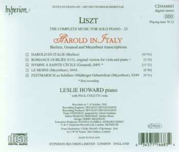 CD Franz Liszt: Harold in Italy 330447