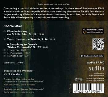 CD Franz Liszt: Künstlerfestzug - Tasso - Dante Symphony 440414