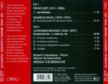 2CD Franz Liszt: Les Preludes - Klavierkonzert Fur Die Linke Hand - Symphonie No. 1 C-Moll Op. 68 116760