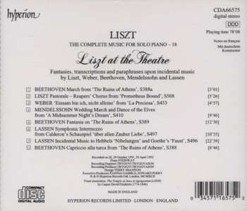 CD Franz Liszt: Liszt At The Theatre 432629
