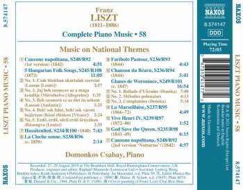 CD Franz Liszt: Liszt Complete Piano Music • 58 (Music On National Themes) 116568