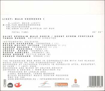 CD Franz Liszt: Liszt Male Choruses I 286305