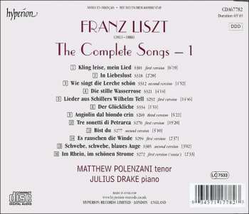 CD Franz Liszt: The Complete Songs Volume 1 427934