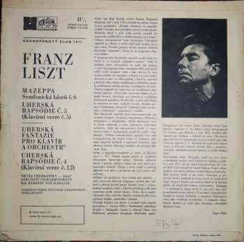 LP Franz Liszt: Mazeppa · Ungarische Fantasie · Ungarische Rhapsodien Nr. 4 Und Nr. 5 365336