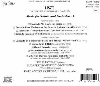 2CD Franz Liszt: Music For Piano And Orchestra Volume I 306368