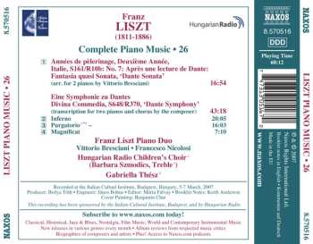 CD Franz Liszt: Music For Two Pianos: Dante Symphony; Dante Sonata 472783