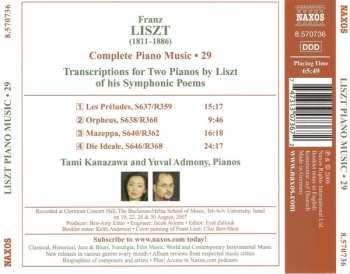 CD Franz Liszt: Music For Two Pianos: Les Préludes • Orpheus • Mazeppa • Die Ideale 309439