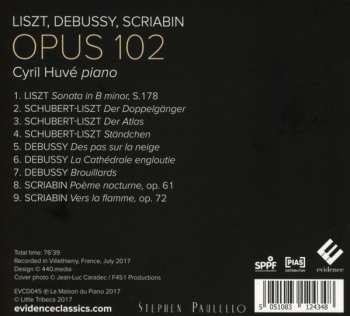 CD Franz Liszt: Opus 102 520449