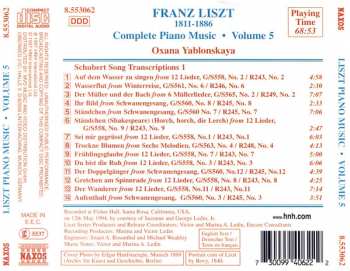 CD Franz Liszt: Schubert Song Transcriptions 401044