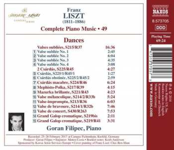 CD Franz Liszt: Piano Music • 49: Dances 331304