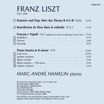 CD Franz Liszt: Piano Sonata, Bénédiction, Venezia e Napoli 337285
