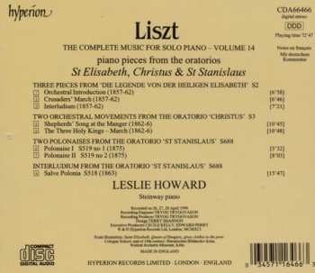 CD Franz Liszt: Pieces From Christus And St. Elisabeth; Polonaises de St. Stanislaus; Salve Polonia 336684