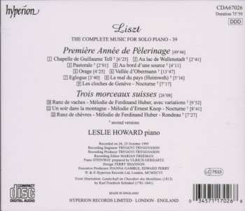 CD Franz Liszt: Première Année de Pèlerinage – Suise;  Trois Morceaux Suisses 339788