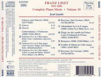 CD Franz Liszt: Scherzo And March • Liebesträume • Berceuse • Albumblatt In E Major • Élégie Sur Des Motifs Du Prince Louis Ferdinand De Prusse • Romance • Feuilles D'Album In A Flat Major  236629