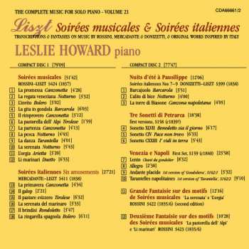 2CD Franz Liszt: Soirées Musicales & Soirées Italiennes 314566