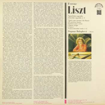 LP Franz Liszt: Spanelska Rapsodie, Uherska Rapsodie C.2, Apres Une Lecture Du Dante, Chasse Neige 122650