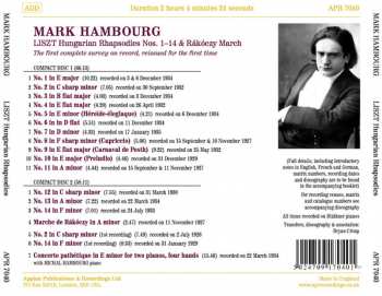 2CD Franz Liszt: The Hungarian Rhapsody Recordings / Concerto Pathétique 329145