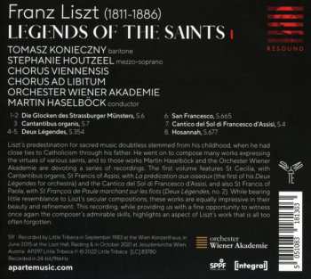 CD Franz Liszt: Legends Of The Saints I: Michael · Francis Of Paola · Francis Of Assisi · Cecilia 500600