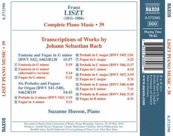 CD Franz Liszt: Transcriptions Of J. S. Bach 361529