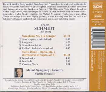 CD Franz Schmidt: Symphony No. 1 Notre Dame (Introduction, Intermezzo And Carnival Music) 111727